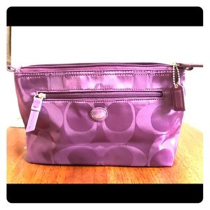 Coach Nylon Cosmetic Bag with Zipper